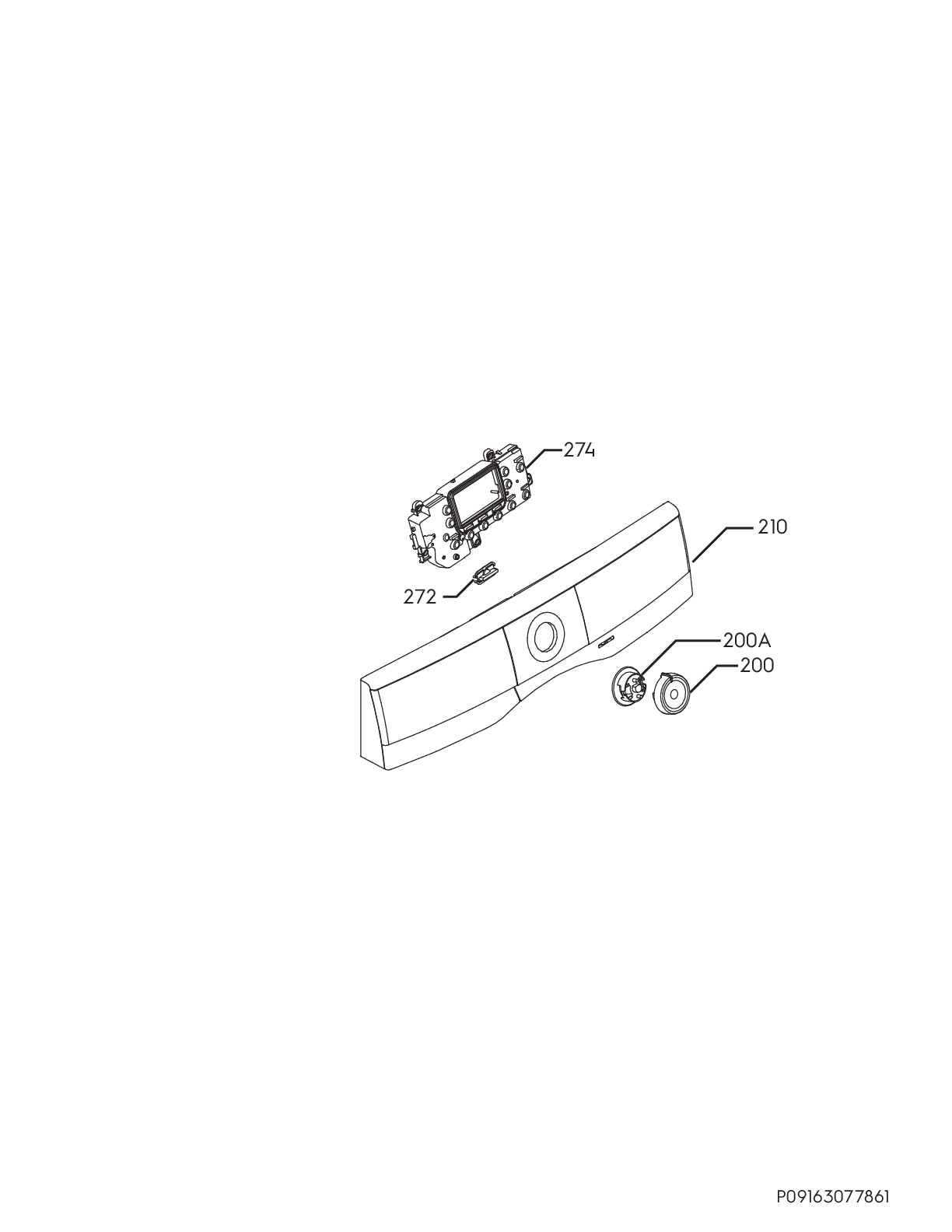 Explosionszeichnung AEG 91609959203 EW9H278BC Explosionszeichnung AEG 91609959203 EW9H278BC
