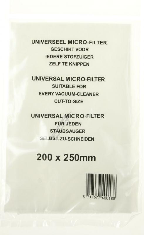 COM 000099-F2 Staubsaugerfilter - Mikrofilter passend für universal zuschneiderbar 200x250 mm