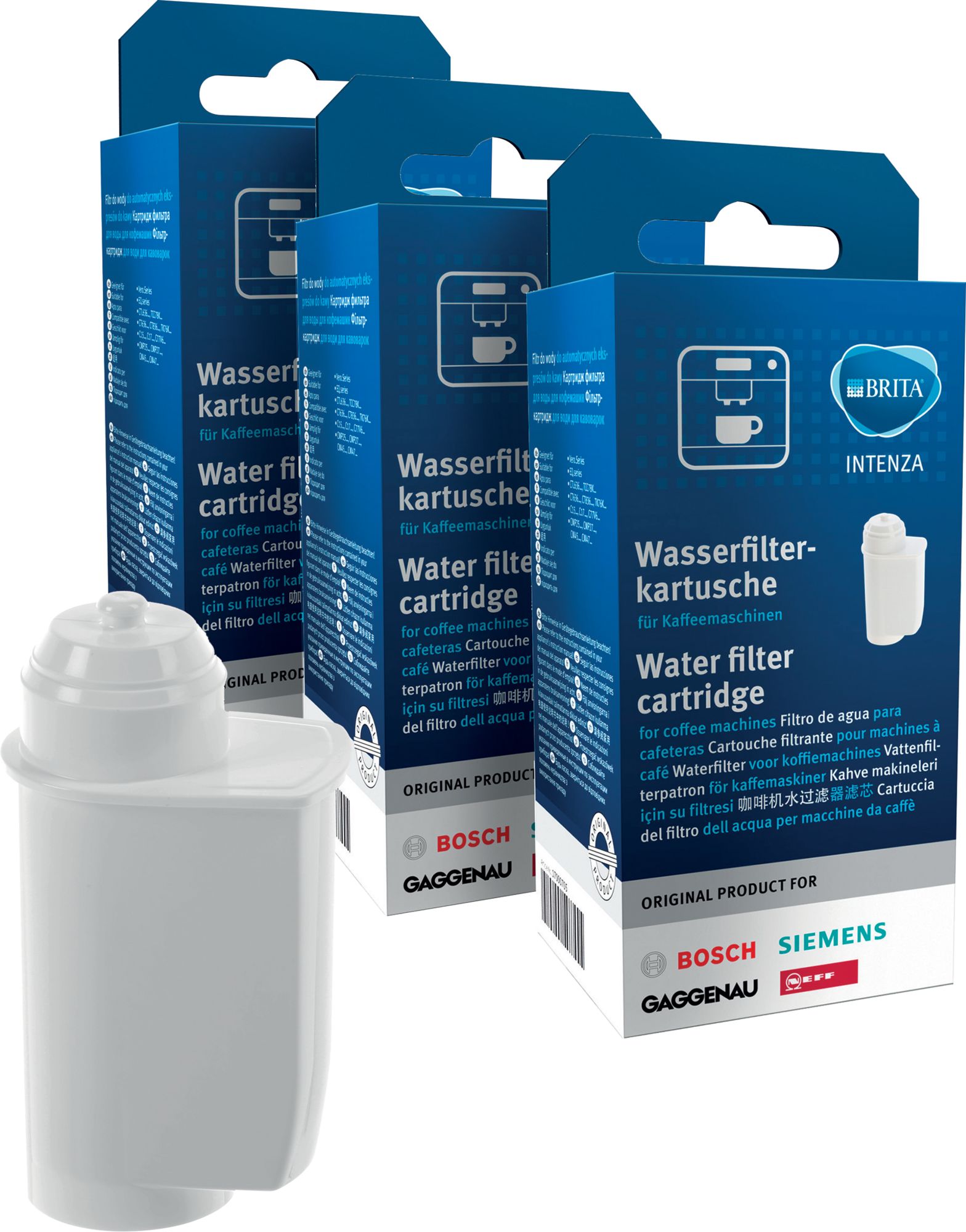 Bosch Wasserfilter für Kaffeemaschine 3er Pack Brita Intenza 17000706 Ersatzteil