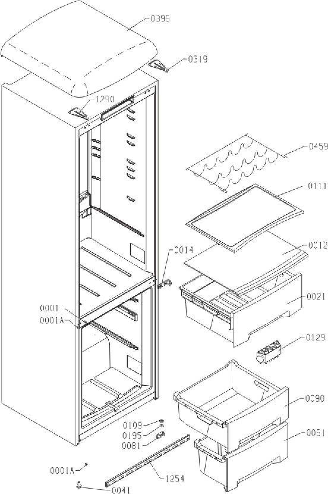 Explosionszeichnung Gorenje 393935 RK60319OC Explosionszeichnung Gorenje 393935 RK60319OC
