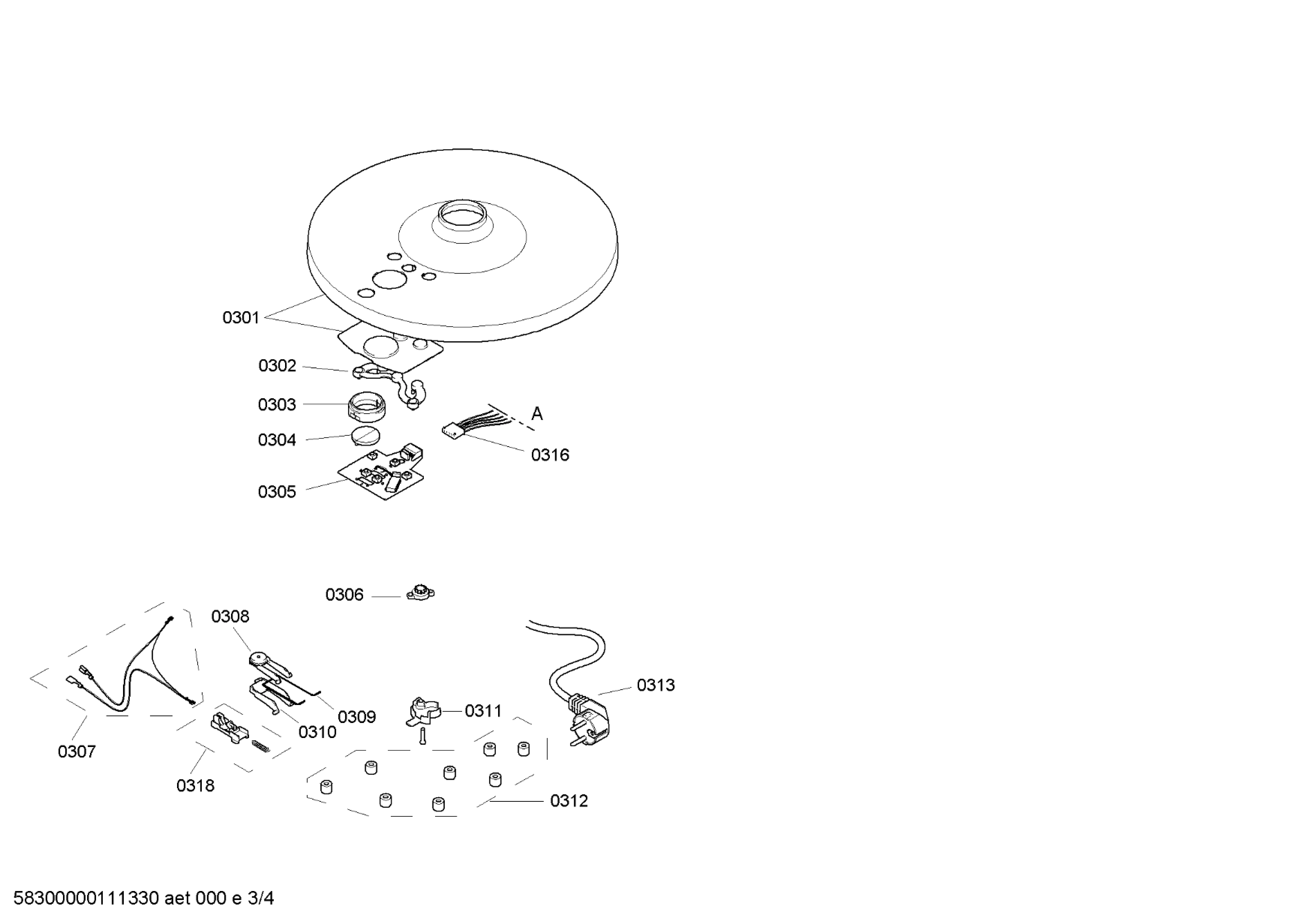 Explosionszeichnung Siemens TC911P2/01 Porsche Design