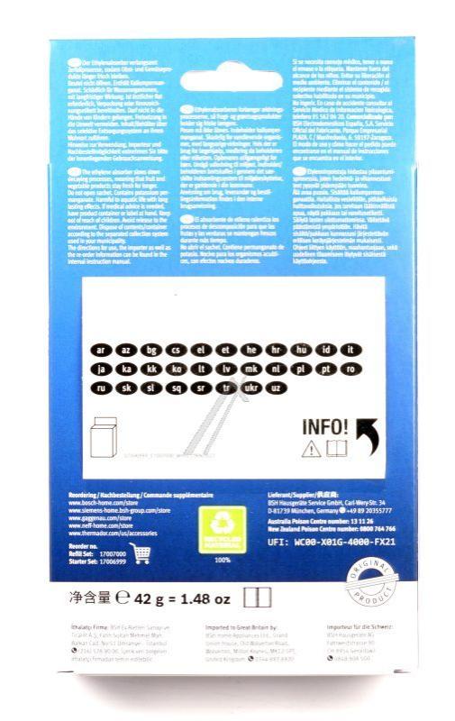 Filter 17006999 für Siemens KC82EA656C/02