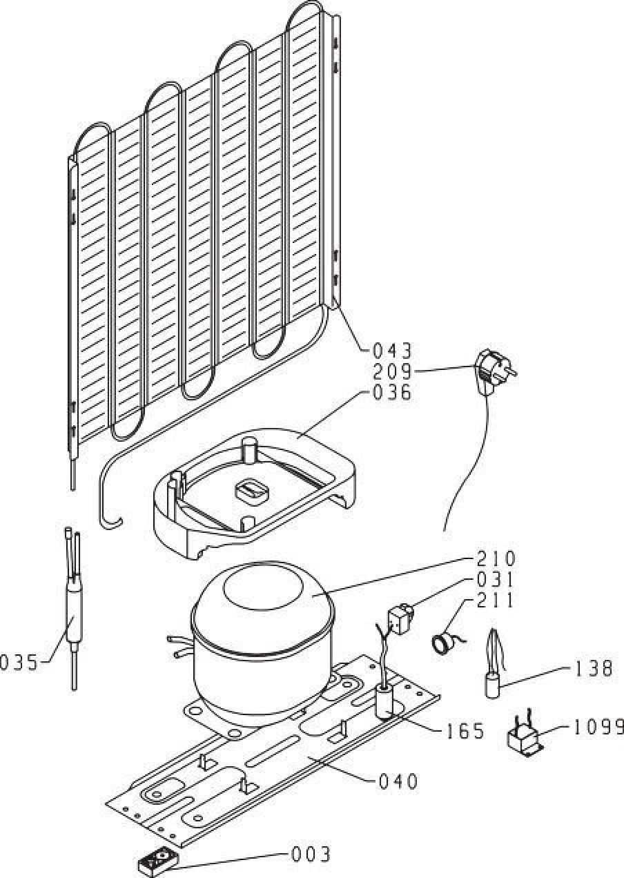 Explosionszeichnung Gorenje 329232 RBI4091AW