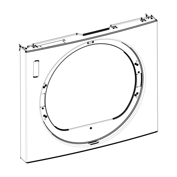 AEG Electrolux 140061352120 Frontblende - Frontblende,hp,one,dampf