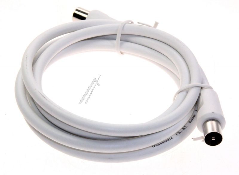 COM Antennenkabel weiß - Koax-anschlusskabel koax-stecker & koax-buchse 1,5m class:a