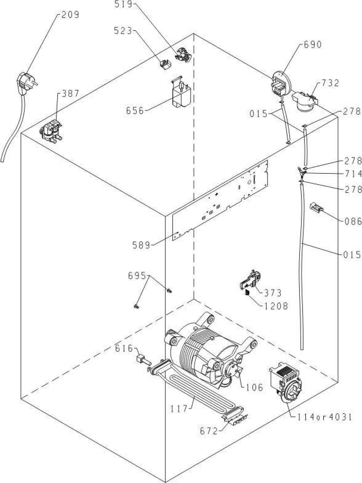 Explosionszeichnung Gorenje 473776 W5523/S