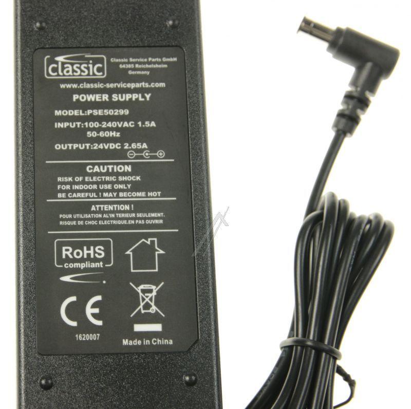 Classic PSE50299EU - 24v-2,65a pse50299 eu tischnetzteil mit netzkabel, 6.3/4.7mm, center pin + c8