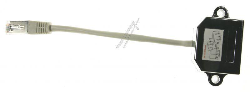 COM Westernstecker - Lan/lan cat5e patchkabel-adapter, rj45 stecker / 2x rj45 buchse