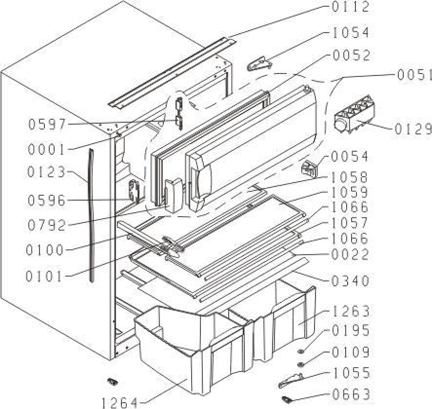 Explosionszeichnung Gorenje 329232 RBI4091AW