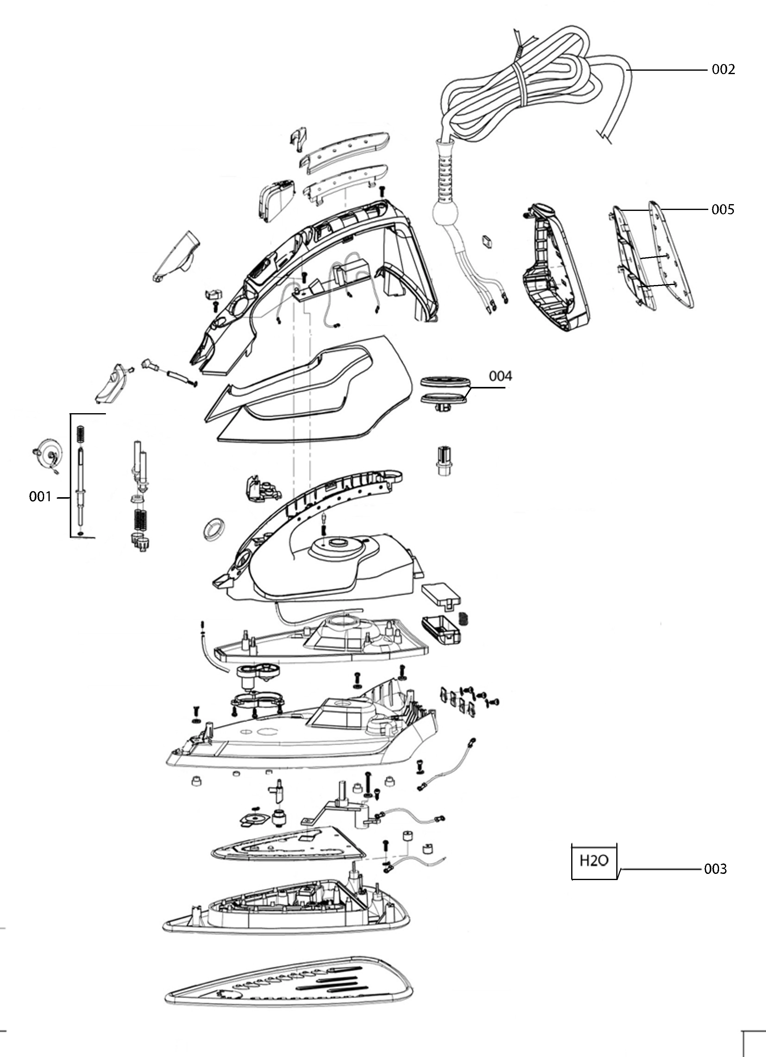 Explosionszeichnung AEG 91001214300 EDB5135