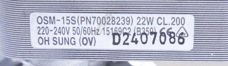 Candy Hoover 70028239 Lüfter - Fan cav 22w snap gnd