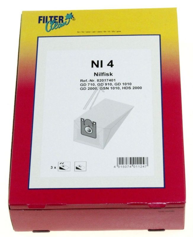Filter Clean 000726K Staubsaugerbeutel - Ni4 000726-k staubsaugerbeutel 3 stück