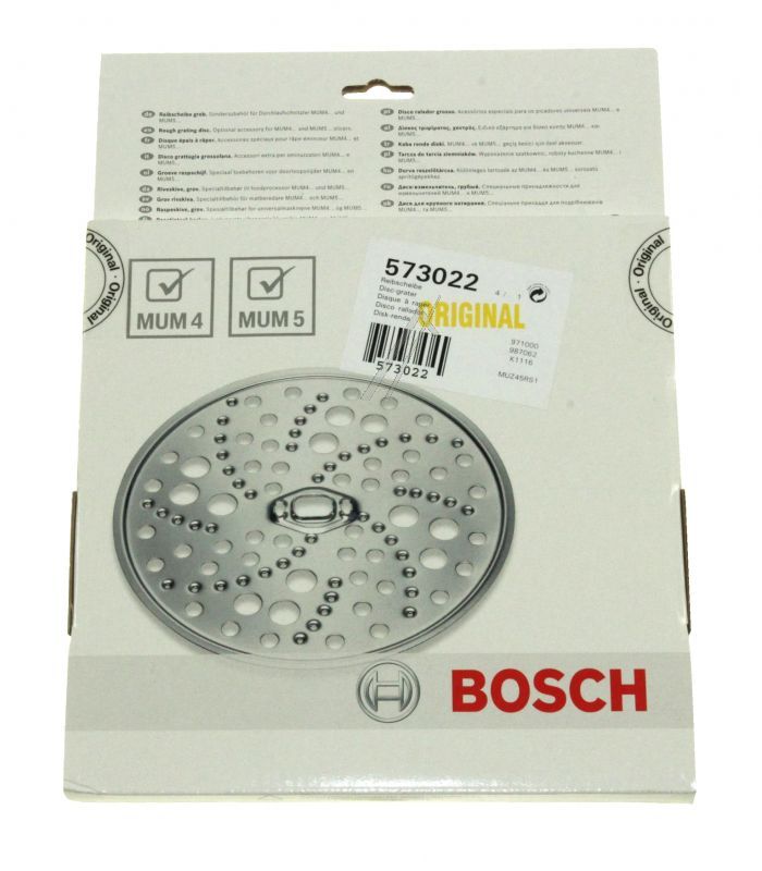 BSH Bosch Siemens 00573022 Reibscheibe - Muz45rs1 reibscheibe grob