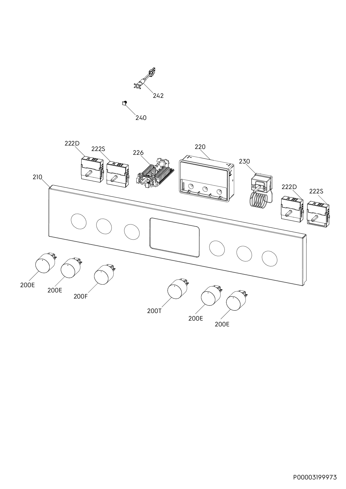 Explosionszeichnung AEG 94972348000 OU5AE20SM