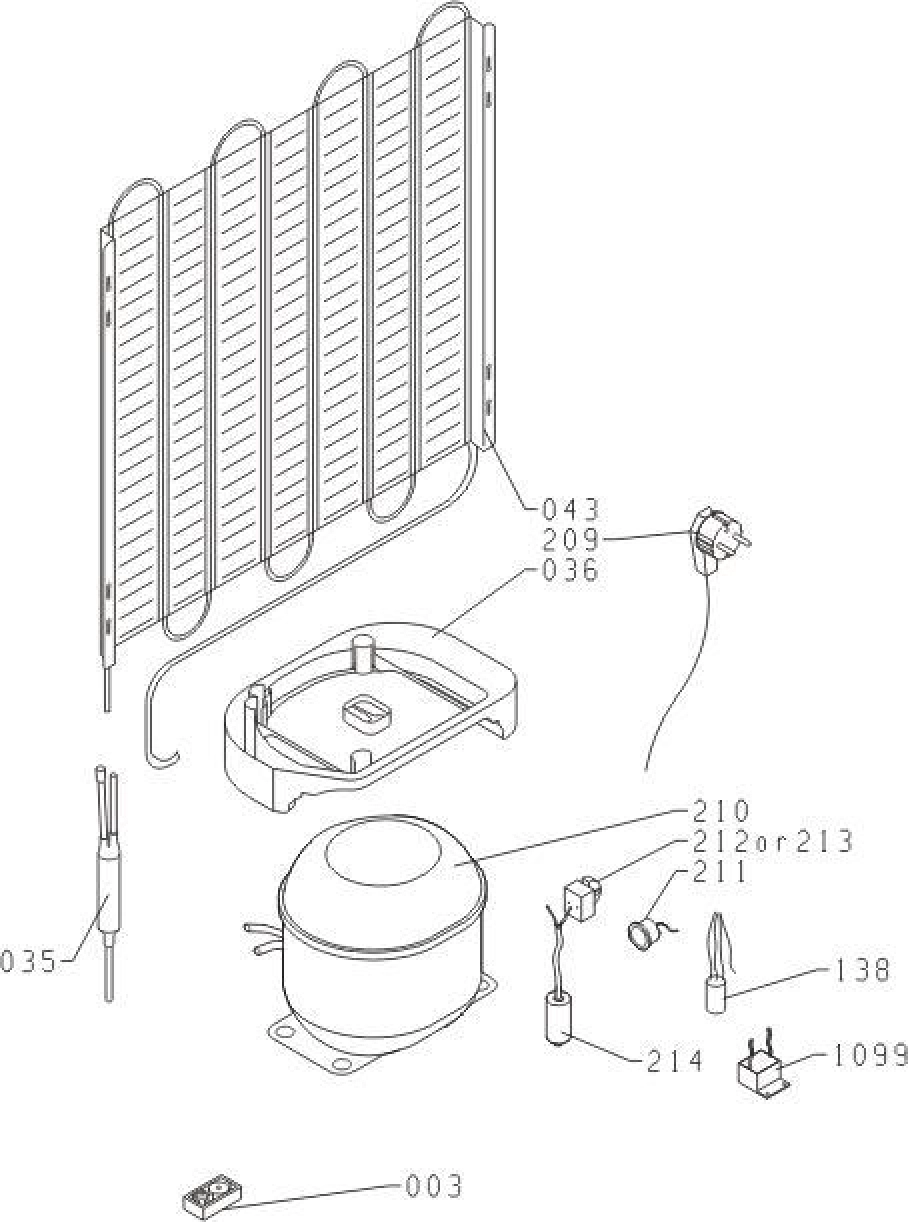 Explosionszeichnung Gorenje 376127 RB3091AW