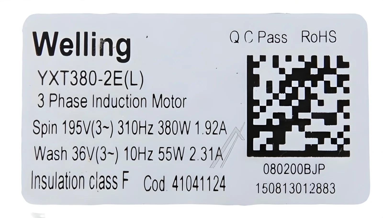 Candy Hoover 41041124 Waschmaschinenmotor - Yxt380-2 (l) motor tri-phase