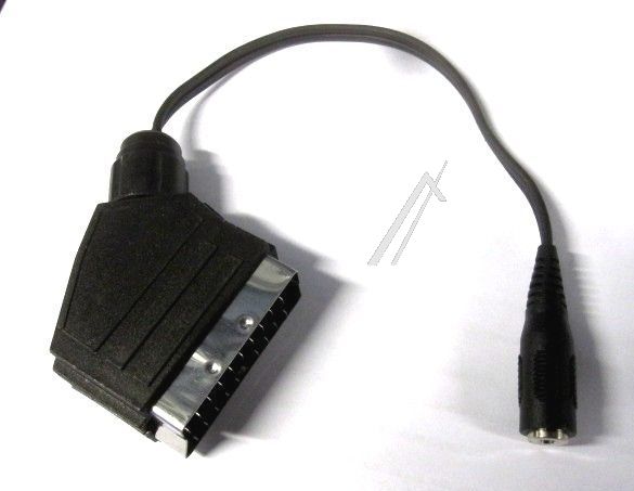COM Scartadapter - Adapter scart-stecker auf 3,5mm klinkenkupplung