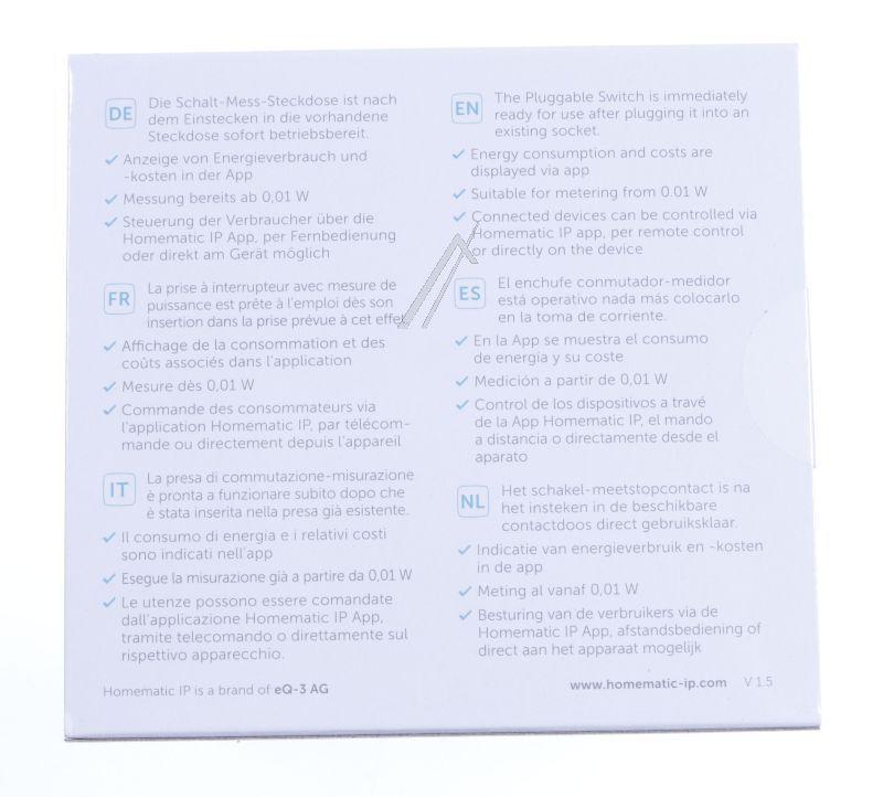 Siemens 157337A0 Funksteckdose - Hmip-psm-2 homematic ip schalt-mess-steckdose