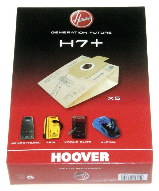 Candy Hoover 09026177 Staubsaugerbeutel - H7+alpina papier-staubbeutel 5 stück