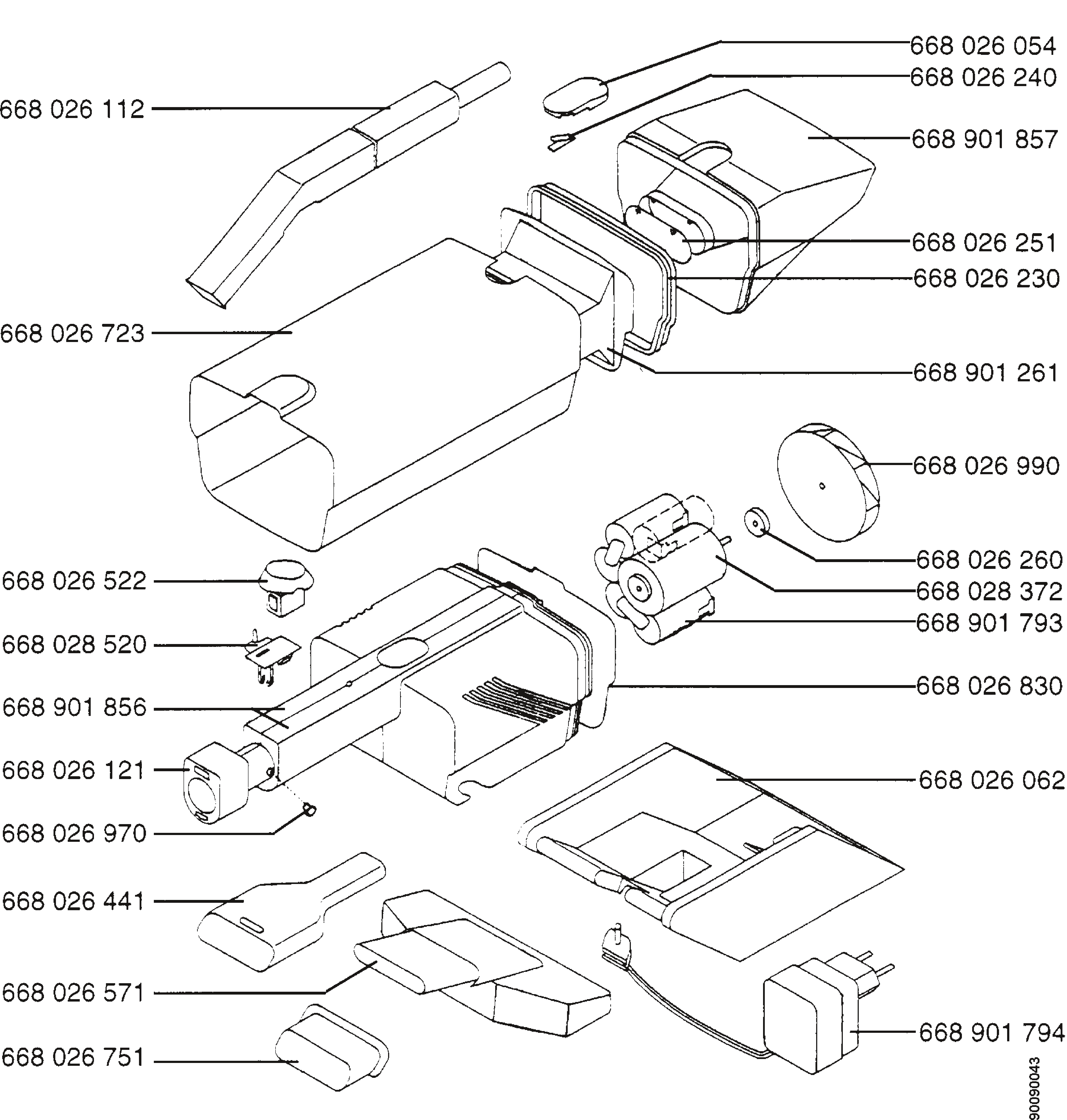 Explosionszeichnung AEG 90008601300 Accurette Plus