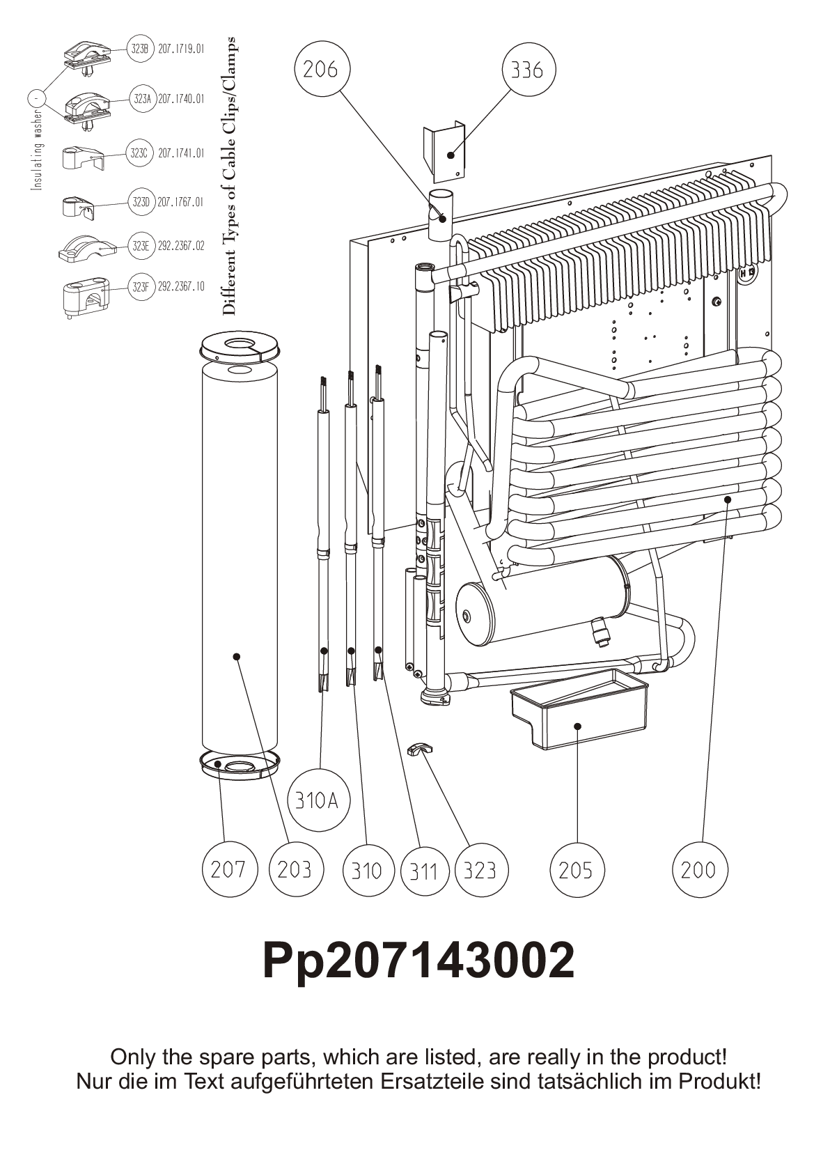 Explosionszeichnung Dometic 921224209 RF62KF Explosionszeichnung Dometic 921224209 RF62KF