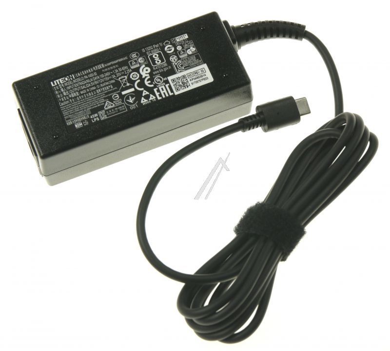 Acer KP04501011 AC Adapter - Ac adaptor.45w.5v/12v/20v/2.25a.type c.black