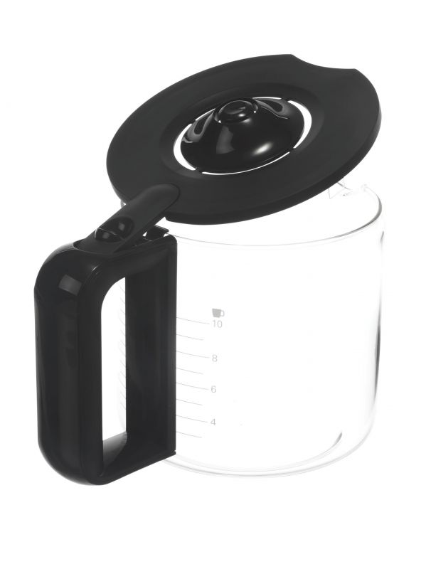 BSH Bosch Siemens 11008061 Glaskanne - Glaskanne , soft-grip, dunkelgrau