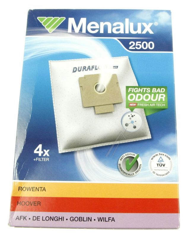 AEG Electrolux 9001961458 Staubsaugerbeutel - 2500 4 bags+1mcf to cut