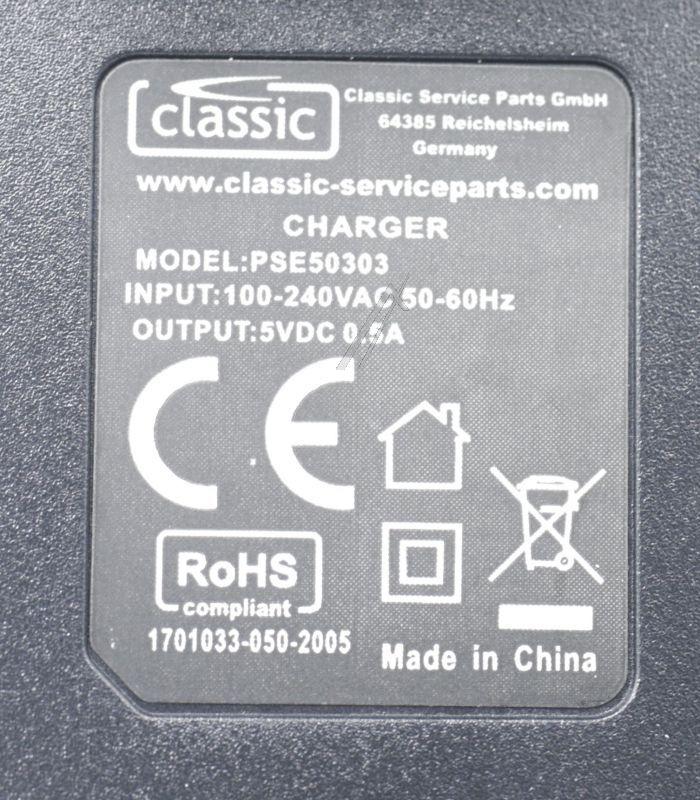 Classic PSE50303EU Ladegerät Handy - Ladegerät/netzteil für passend für nokia - 2mm-anschluss