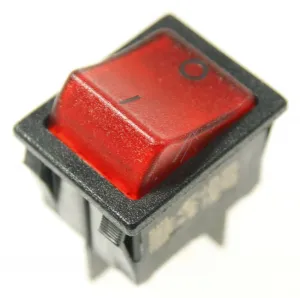 Interbär 365229522 Doppelschalter - Ausschalter 2-pol beleuchtet 16a/250v 22x30