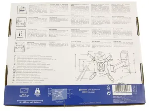 Vivanco 39501 TV-Wandhalterungen - Bfmo 6020 w beweglicher tv wandhalter für bildschirme bis 109 cm