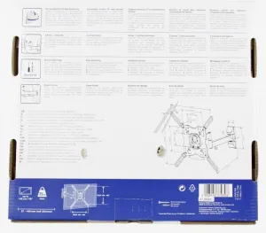 Vivanco 37980 TV-Wandhalterungen - Bfmo 6040 tv wandhalterung, full motion, vesa 400, max 35kg