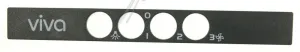 BSH Bosch Siemens 00627187 Bedienteilblende - Bedienblende