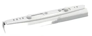 Bedienblende 1007315 Amica für Dunstabzug Knopf Taste Bedienfeld Schieberegler grau Ersatzteil