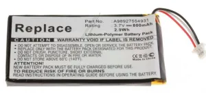 COM P0059050 - 3,7v-800mah e reader akku für passend für sony prs-600