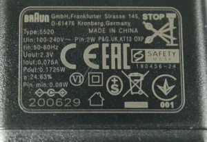 Braun 81730026 - Power supply 5520 2