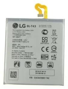 LG Ersatz Handy Akku GSM EAC64518901 BL-T43 wiederaufladbar, Lithium Polymer Ersatzteil