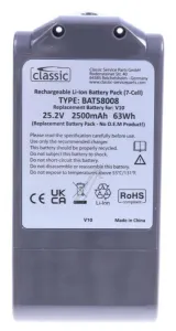 Dyson V10 Akku für Staubsauger 25,2v-2500mah Akku Ersatzteil