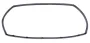 Backofentürdichtung 4-seitig 00651023 für Herd Backofen Bosch Siemens Ersatzteil