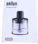 Braun AX22110050 Zerkleinerer - Mqs230bk zerkleinerer 500ml für passend für braun stabmixer typ 4200, hb 701, hb 901,