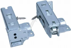 Scharnier Set 00481147 für Kühlschrank 2 Stk Flachscharnier oben unten wie Bosch Siemens 430332 Ersatzteil