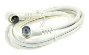 COM Antennenkabel weiß - Antennenkabel 1,5m weiss st-kupp winkelstecker