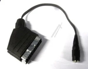 COM Scartadapter - Adapter scart-stecker auf 3,5mm klinkenkupplung