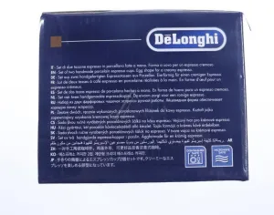Delonghi 5513283721 Espressokanne - Dlsc308 espressotassen aus porzellan, 70 ml, 2er-set