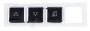 Liebherr 743319300 Knopf Taste - Tastatur 3 auf/ab/alarm sw ral9005