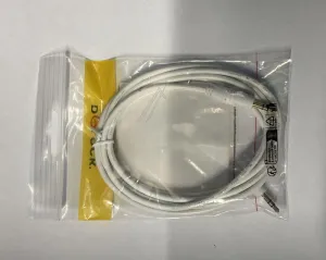 Delock 83757 Klinkenverbindung - Klinkenkabel 3,5 mm 3 pin stecker > stecker gewinkelt 2 m we